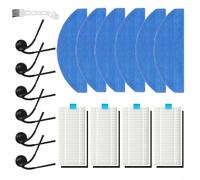 Ensemble de pièces de rechange pour robot aspirateur Tikom L8000 Plus et MEDION X20 SW+ MD 11415, kit d'accessoires avec brosses latérales, filtres HEPA, tampons de nettoyage et brosse de nettoyage