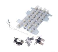 Ensemble de pièces de rechange pour sèche-linge Samsung comprenant un élément chauffant DC47-00032A, un fusible thermique DC96-00887A et des composants de sécurité assortis