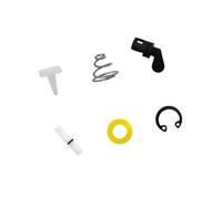 Ensemble de pièces de réparation pour outils pneumatiques pour une utilisation en maintenance, pièce de levier de rechange pour ponceuse pneumatique avec ressort et clip de retenue, ensemble de pièces