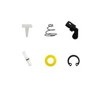 Ensemble de pièces de réparation pour outils pneumatiques pour une utilisation en maintenance, pièce de levier de rechange pour ponceuse pneumatique avec ressort et clip de retenue, ensemble de pièces