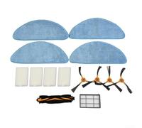 Ensemble de pièces pour aspirateur robot AENO RC3S RC2S avec serpillère pour tampons, brosse latérale, brosse principale et filtres pour maintenir la fonction de nettoyage