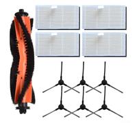 Ensemble de pièces pour aspirateur robot MONSGA MS1 MAX avec brosse principale, brosses latérales et filtres conçus pour maintenir la puissance de nettoyage et la collecte des débris
