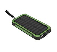 Ensemble de pièces pour Banque d'énergie Solaire DIY, Chargeur Portable 20000 MAh, kit de Banque d'énergie Solaire à Double Port USB, Batterie Solaire Externe (Vert, Non installé)