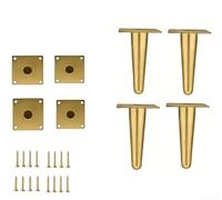 Ensemble de pieds de canapé robustes pour table de chevet et centre de divertissement avec base renforcée et protection inférieure résistante aux rayures (J* 4)