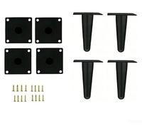 Ensemble de pieds de canapé robustes pour table de chevet et centre de divertissement avec base renforcée et protection inférieure résistante aux rayures (Dx 4)