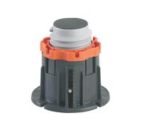 Ensemble de pieds de receveur de douche Cricabac Valentin noir/orange/gris 107mm 4 pièces