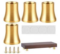 Ensemble de pieds de table - 4 pièces pieds de meubles pour canapé, pieds de meubles antidérapants pour lit table de chevet commode bureau