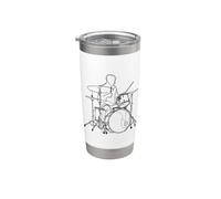Ensemble de pièges à dessin pour batteurs Gobelet isotherme en acier inoxydable double paroi