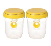 Ensemble de pièges à guêpes 2 pièces, piège à frelons géants asiatiques, piège à guêpes Amovible et réutilisable(Yellow)