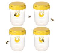 Ensemble De Pièges À Guêpes 4 Pièces, Piège À Frelons Géants Asiatiques, Piège À Guêpes Amovible Et Réutilisable, Protection Jardin Contre Les Insectes Nuisibles(Yellow)