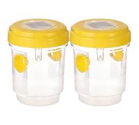 Ensemble De Pièges À Guêpes, Piège À Frelons Géants Asiatiques, Piège À Guepes Et Frelon Extérieur Réutilisable À Double Entrée, pour Jardin Balcon Extérieur(Yellow,2pcs)