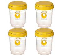 Ensemble De Pièges À Guêpes, Piège À Frelons Géants Asiatiques, Piège À Guepes Et Frelon Extérieur Réutilisable À Double Entrée, pour Jardin Balcon Extérieur(Yellow,4pcs)