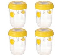 Ensemble De Pièges À Guêpes, Piège À Frelons Géants Asiatiques, Piège À Guepes Et Frelon Extérieur Réutilisable À Double Entrée, pour Jardin Balcon Extérieur(Yellow,4pcs)