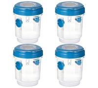 Ensemble De Pièges À Guêpes, Piège À Frelons Géants Asiatiques, Piège À Guepes Et Frelon Extérieur Réutilisable À Double Entrée, pour Jardin Balcon Extérieur(Blue,4pcs)