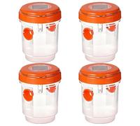 Ensemble De Pièges À Guêpes, Piège À Frelons Géants Asiatiques, Piège À Guepes Et Frelon Extérieur Réutilisable À Double Entrée, pour Jardin Balcon Extérieur(Orange,4pcs)