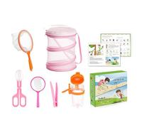 Ensemble de pièges pour - Outils d'exploration de la nature - 19,5 x 18,2 x 6,3 cm - Kit de capture portable avec filet et récipient - Attrape-mouches pour aire de jeux et arrière-cour