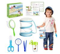 Ensemble de pièges pour - Outils d'exploration de la nature - 19,5 x 18,2 x 6,3 cm - Kit de capture portable avec filet et récipient - Attrape-mouches pour aire de jeux et arrière-cour