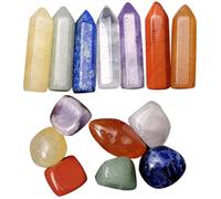 Ensemble de Pierres de Cristal Décoratives pour Contemplation, Présent | Cristal Poli, Style Chic et Raffiné, Décoration de Table, Ambiance Soignée pour Bureau, Fête et Pendaison