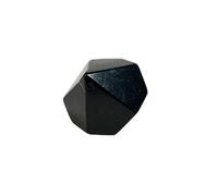 Ensemble de pierres de shungite Merkaba Étoile sacrée et polyèdre - Géométrie en cristal - Aide pédagogique - Protection de méditation sacrée, générateur d'énergie, guérison des chakras (icosaèdre