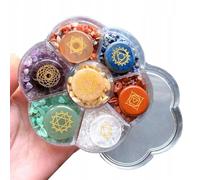 Ensemble de pierres naturelles pour la méditation, 7 cristaux énergétiques des chakras pour le yoga, la guérison et la relaxation avec pochon