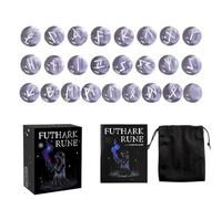 Ensemble de pierres | Outils de divination spirituelle avec livre guide, gravure de lettres, pour la divination et la méditation, pour hommes, femmes, garçons, filles, adolescents