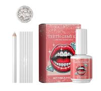 Ensemble De Pierres Précieuses Dentaires Avec Colle - Gemme Dentaire En, Décoration En De Dents DIY | Strass Diamant Étincelants Amovibles, Bijoux De Dents Pour Femmes, Fêtes, Vie Quot