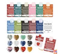 Ensemble de Pierres précieuses | Kit Souvenir avec Accessoires en Pierre et Carte de vœux, Pierres et minéraux pour, Parents, Famille, Anniversaire, Quotidien, Vacances, Maison