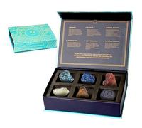 Ensemble de pierres précieuses personnalisées - 6 pierres précieuses par signe du zodiaque pour la guérison, la méditation et l'équilibre énergétique - Coffret cadeau élégant - Qualité supérieure et