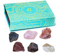 Ensemble de pierres précieuses personnalisées - 6 pierres précieuses par signe du zodiaque pour la guérison, la méditation et l'équilibre énergétique - Coffret cadeau élégant - Qualité supérieure et
