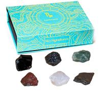 Ensemble de pierres précieuses personnalisées - 6 pierres précieuses par signe du zodiaque pour la guérison, la méditation et l'équilibre énergétique - Coffret cadeau élégant - Qualité supérieure et