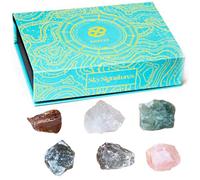 Ensemble de pierres précieuses personnalisées - 6 pierres précieuses par signe du zodiaque pour la guérison, la méditation et l'équilibre énergétique - Coffret cadeau élégant - Qualité supérieure et