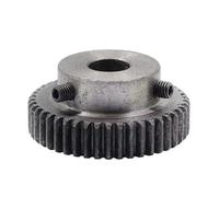 Ensemble de pignons, 1 pièce Module 1 31T-80T Engrenage droit 45# Engrenages de moteur en acier 1M Alésage de transmission 12 mm(80 Teeth)