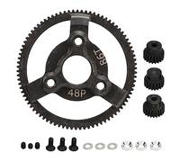Ensemble de pignons droits RC en acier trempé 48P 86T, pignon droit 19T 20T 21T, compatible avec Traxxas Slash 2WD 1/10 RC, pièces de rechange durables noires