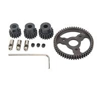 Ensemble de pignons en acier 53T, 15T, 17T, 19T, engrenage droit, pièces de voiture RC Slash 4x4 E-Revo T-Maxx, matériau en acier de qualité supérieure