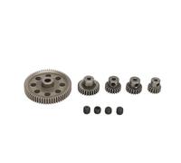Ensemble de pignons pour moteur de voiture RC en fer 17T 21T 26T 29T 64T, pignon principal de différentiel à denture droite pour HSP 94107 94111 94123 94170, compatible avec les vé