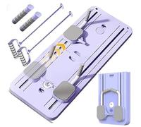 MPYEKP Ensemble de Pilates Reformer, Multifonctionnelle Planche Abdominale, 5 in 1 Machine de Réformateur de Pilates avec Compteur LED, pour Entraînement Complet du Corps(Purple)