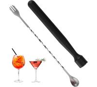 Ensemble de Pilon à Cocktail en Acier Inoxydable et Cuillère de Bar - Kit Cocktail pour Cocktails Mélange, Concasser des Glaçons, Mojito Cuisine Bar Restaurant