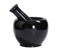 Ensemble de pilon et de mortier, presse-purées, mortier et pilon fabriqués à la main en lapis-lazuli, mortier et pilon en pierre de marbre noir, ensemble de mortier et de pilon en pierre naturelle, fi