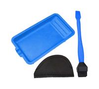 Ensemble De Pinceaux À Colle En Silicone | Ensemble Applicateur De Colle Pour Le Travail Du Bois | Applicateur D'épandeur De Colle Avec Brosse Et Plateau Pour Épandeur De Colle | Ensemble D'épandeur D
