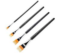 Ensemble de pinceaux à Grainer, pinceaux d'artiste Peigne, Professionnels pour Peinture Acrylique, kit de pinceaux Peigne Plats pour Loisirs créatifs, Peinture, Dessin, coloriage