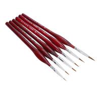 Ensemble De Pinceaux À Peinture, 6 Pièces, Détails Miniatures, Fineliner, Pinceaux Pour Dessin, Art Des Ongles, Stylo À Crochet, Ligne, Fournitures Pour Peinture Acrylique