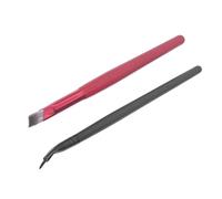 Ensemble de Pinceaux à Sourcils et Eye-liner, Pinceaux de Maquillage à Pointe Incurvée Ultra Fine pour Application de Sourcils et D'eye-liner en Gel, Outil Cosmétique Portable et