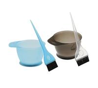 Ensemble de pinceaux de coloration professionnelle pour salon de coiffure, plastique gris, matériau ABS, réutilisable et facile à nettoyer, idéal pour le blanchiment et le traitement