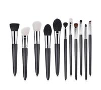 Ensemble de Pinceaux de Maquillage 11 Pièces T-11-005, en Laine et Bois