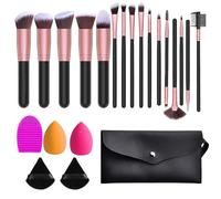 Ensemble de pinceaux de maquillage - 20 pièces Brosses maquillage | Bristles doux pinceaux | COLLECTION FACE ET BRESSE FACE ET ÉPONGES | Ensemble d'outils de maquillage pour les femmes et les filles