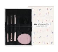 Ensemble de pinceaux de maquillage 8 pièces, ensemble de pinceaux de maquillage de voyage, accessoires de maquillage avec boîte de rangement, outils de beauté portables. Pinceau de maquillage parfait