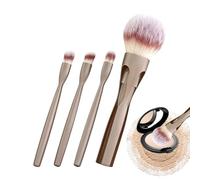 Ensemble de pinceaux de maquillage - Applicateurs cosmétiques magnétiques, outils de beauté quatre pièces | Détails de construction en fibre ultra douce, amélioration du teint lisse, scénarios