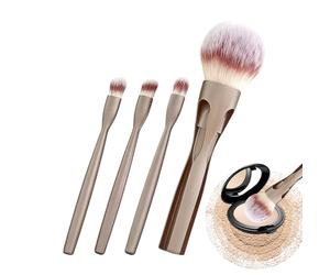 Ensemble de pinceaux de maquillage - Applicateurs cosmétiques magnétiques, outils de beauté quatre pièces | Détails de construction en fibre ultra douce, amélioration du teint lisse, scénarios