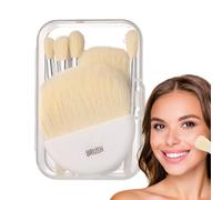 Ensemble de pinceaux de maquillage avec étui : brosse de maquillage pour cheveux 6 Changez votre routine de maquillage avec un ensemble de brosses polyvalentes adaptées aux principaux et aux