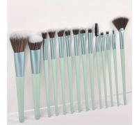 Ensemble De Pinceaux De Maquillage De Qualité Supérieure Pour Femmes,Fard À Barrage,Fond De Teint,Poudre Cosmétique,Mélange De Fard À Joues,Outil De Beauté De Maquillage,10 Pièces,.14pcs Green.
